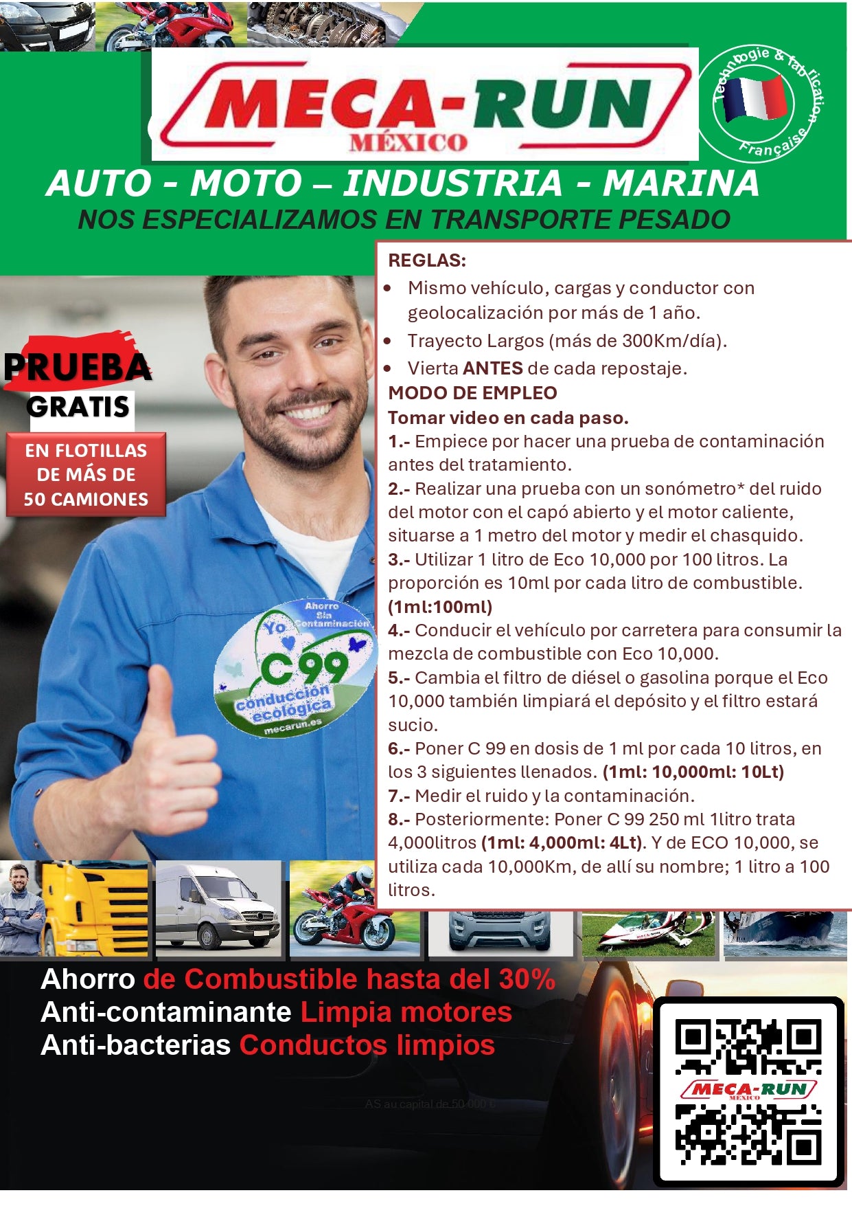 ECO-10,000 + C-99 Gasolina - ECONOPACK GASOLINA